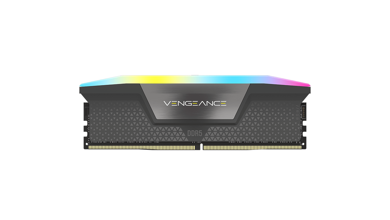 VENGEANCE® RGB 16GB (1x16GB) DDR5 DRAM 5200MT/s CL40 AMD EXPO
