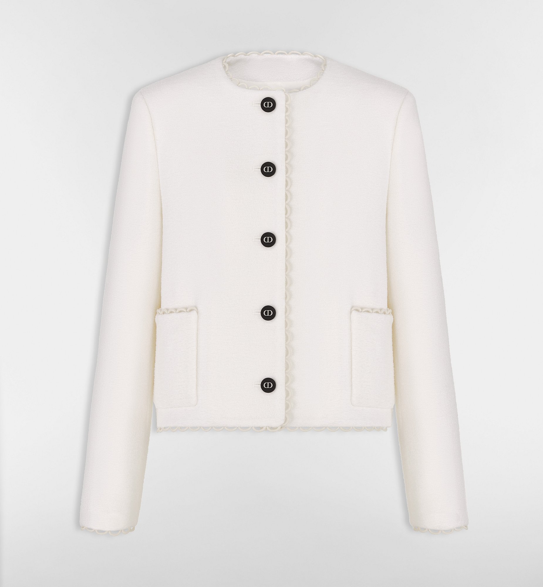 DIOR | クロップド ジャケット ダブルフェース バージンウール ブークレ