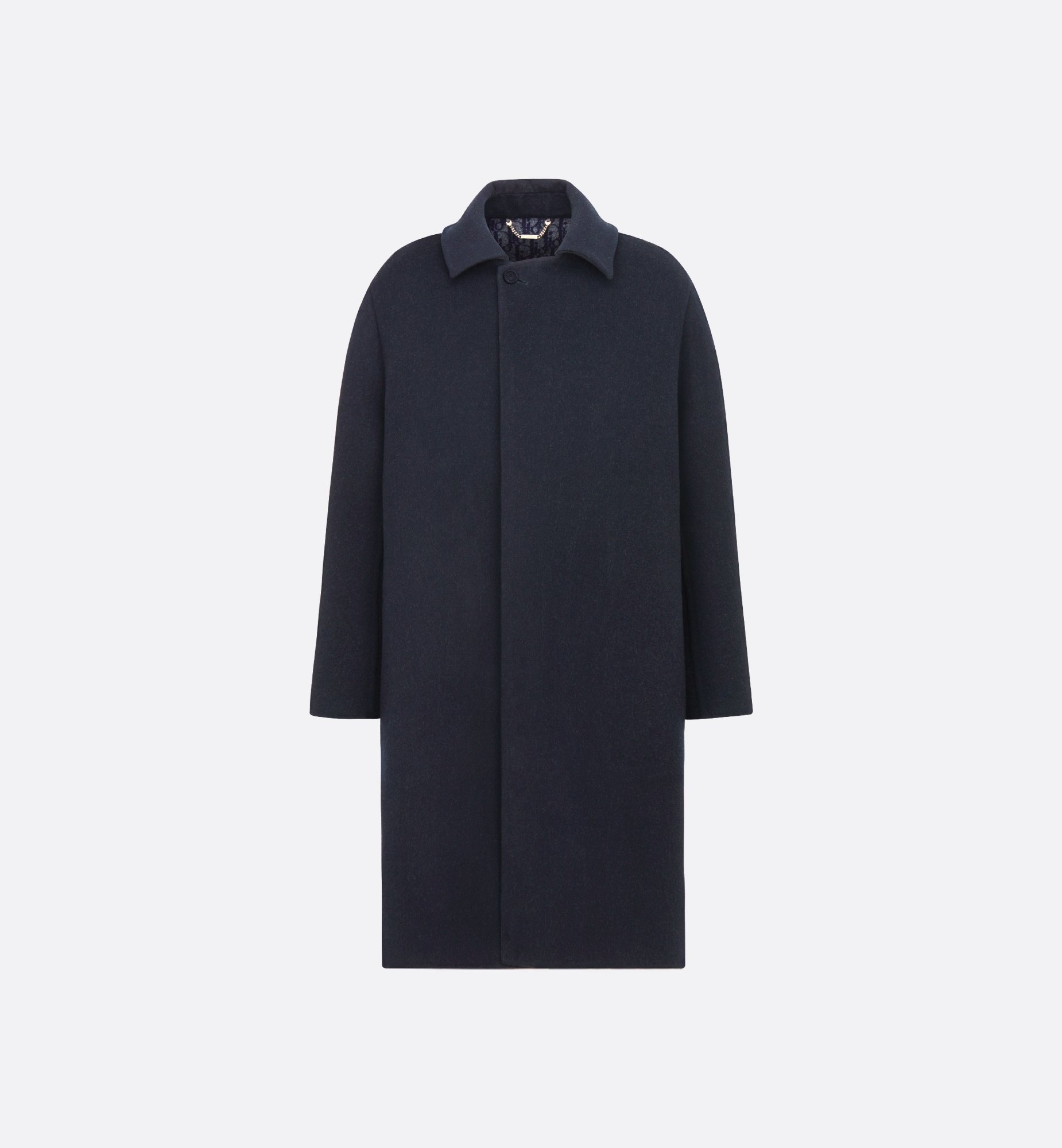Dior Icons Coat Black Double-Sided Virgin Wool and Cashmere | DIOR