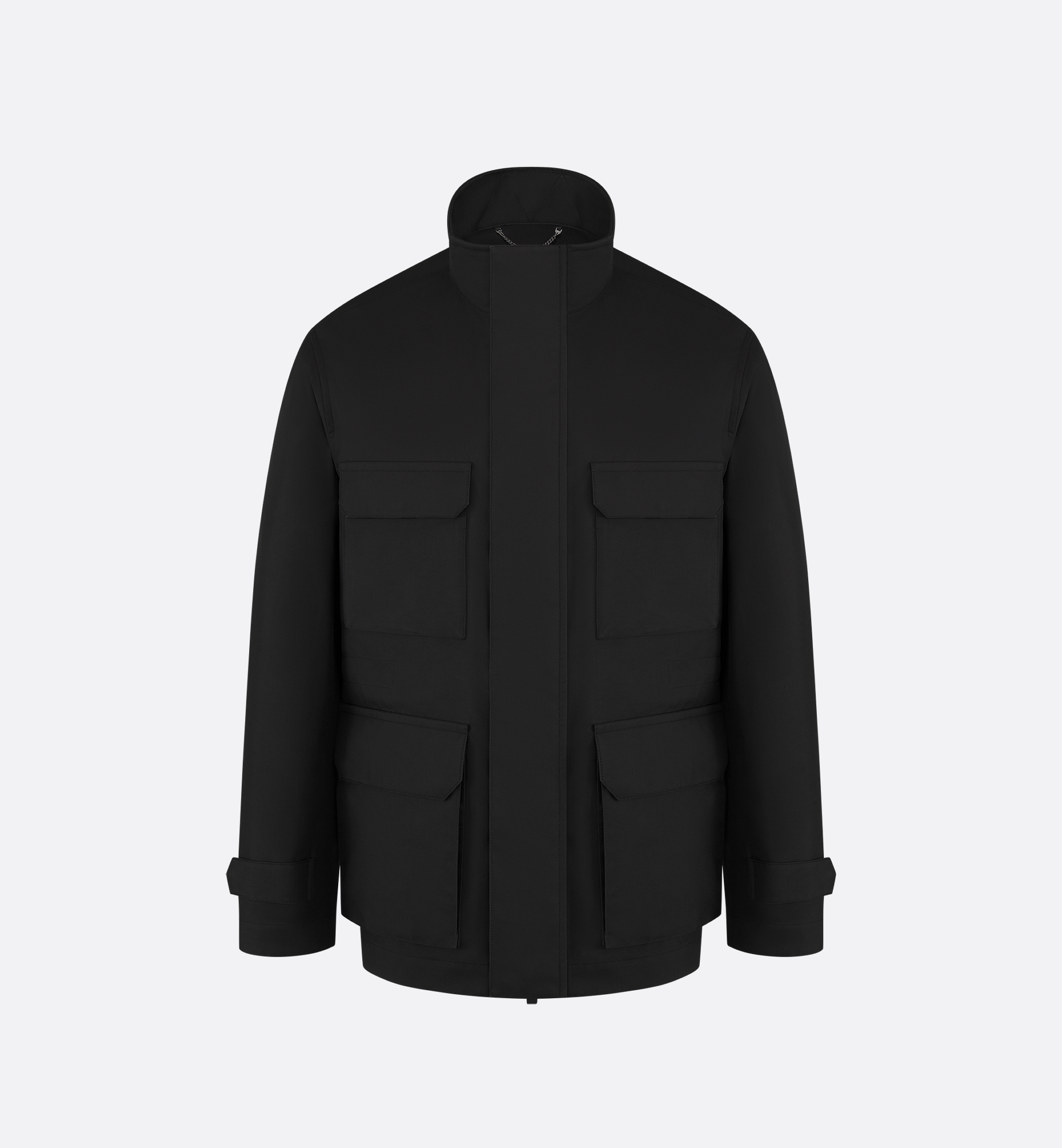 Dior Icons Safari Jacket Black Silk and Cotton Twill | DIOR