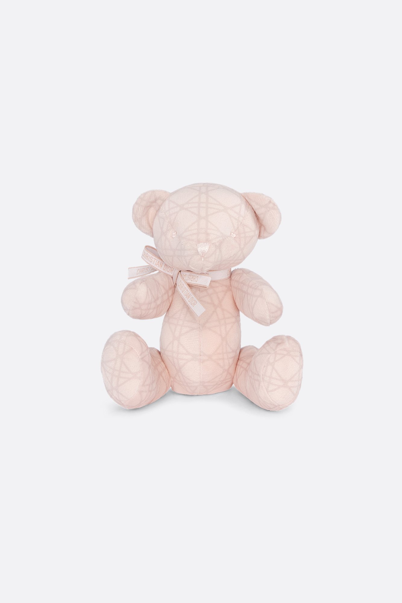 Bear Lovey Blanket Pale Pink Cannage Cotton Voile and Jersey | DIOR