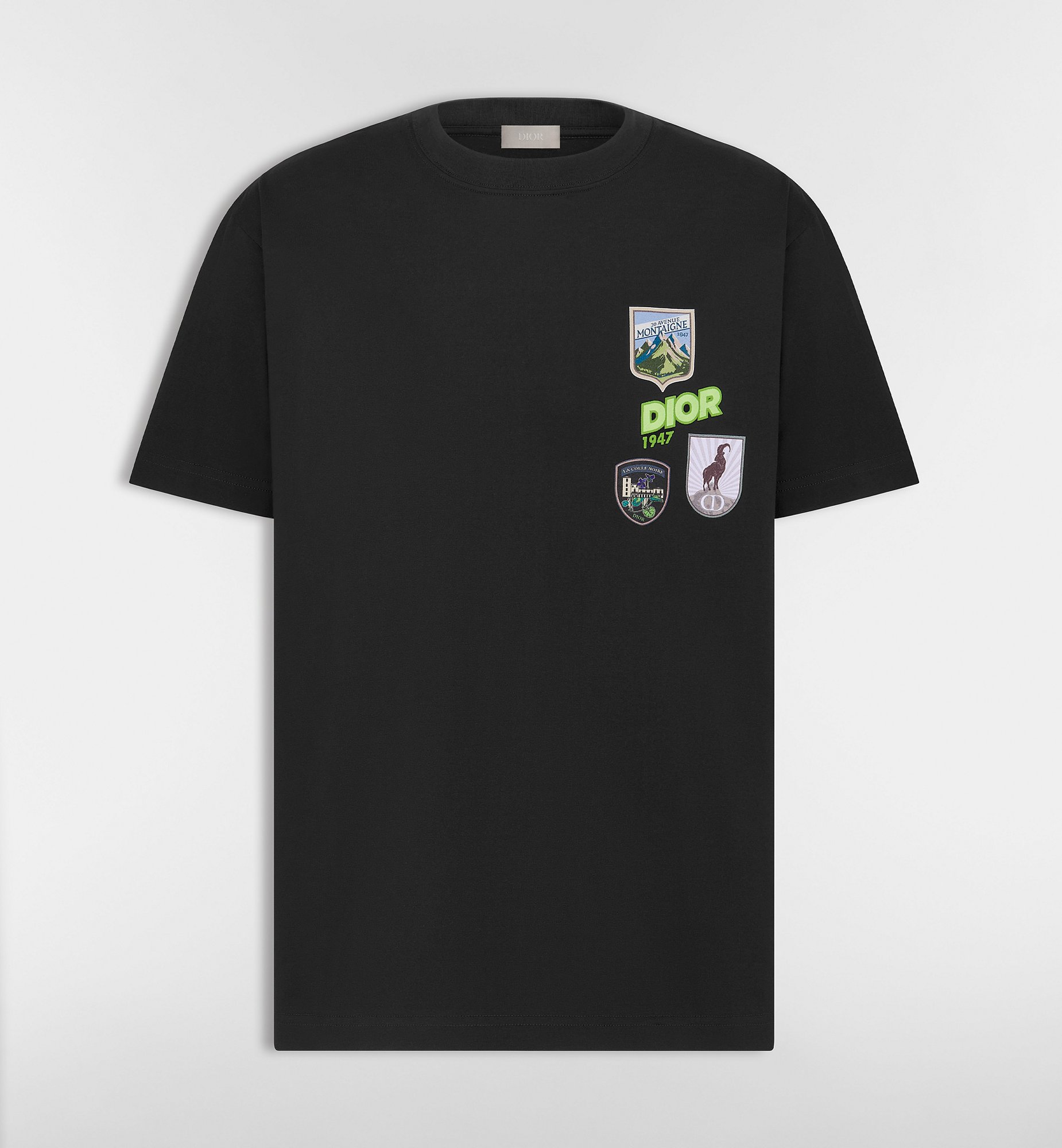 Dior Mountain T-Shirt, Relaxed Fit White Cotton Jersey | DIOR