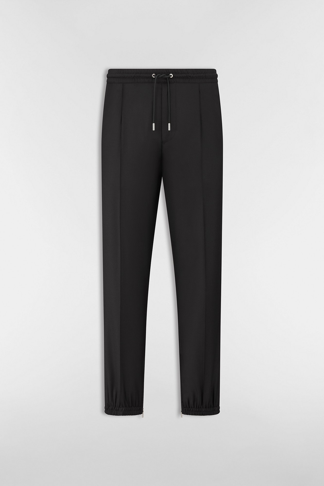 Tailored Straight Pants Black Virgin Wool Twill | DIOR