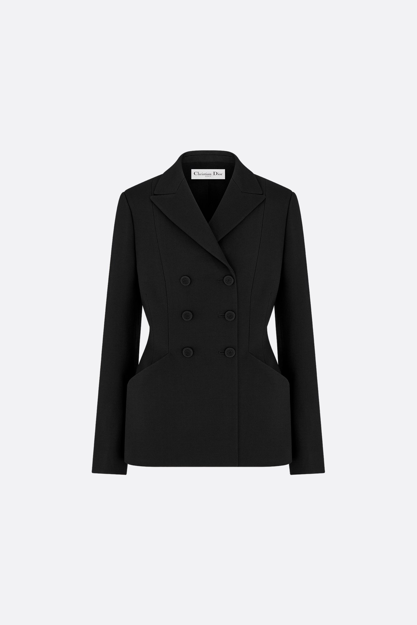 30 Montaigne Bar Jacket Black Double-Breasted Wool and Silk | DIOR