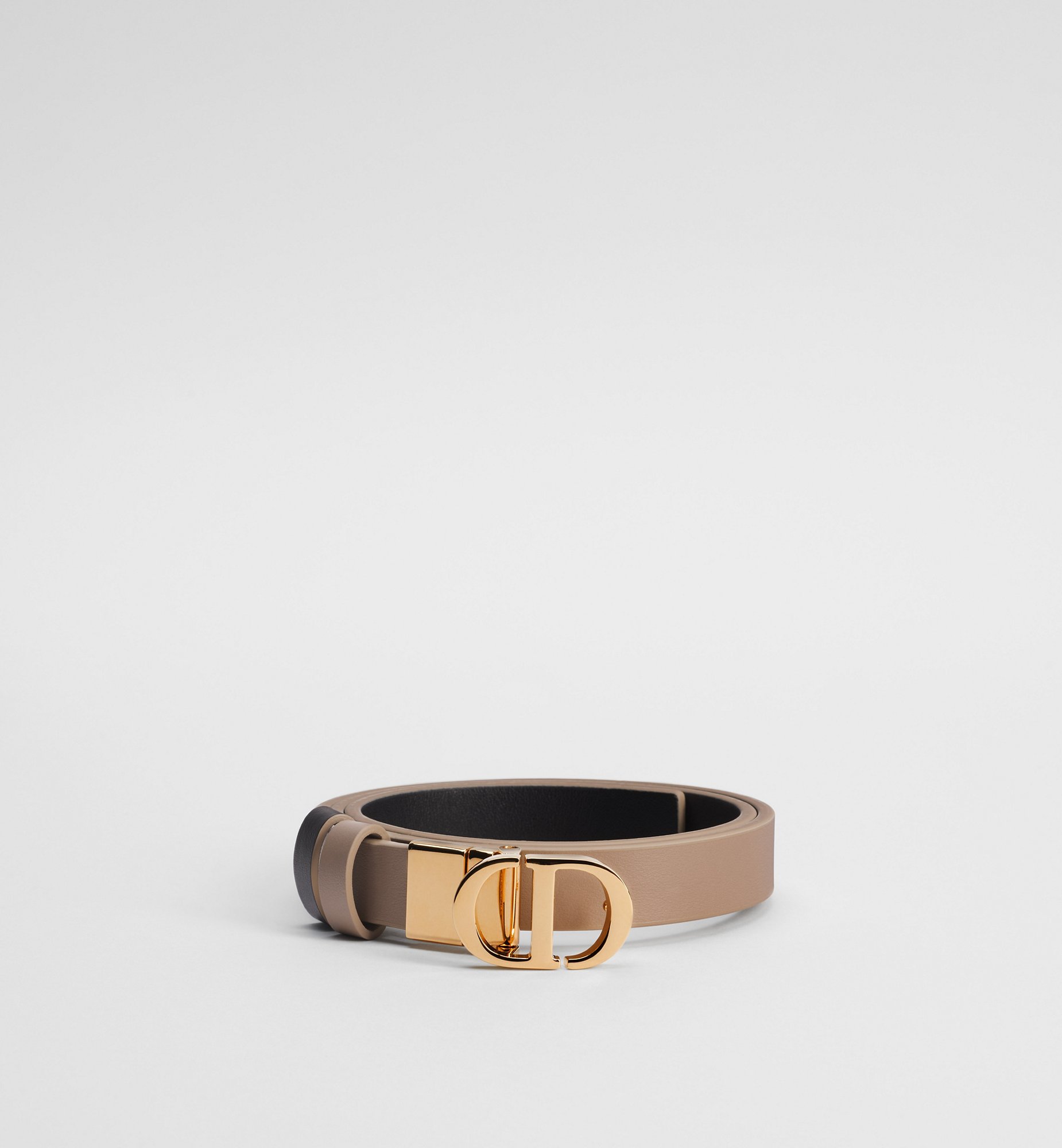 DIOR | 30 Montaigne リバーシブルベルト 20mm スムースカーフスキン