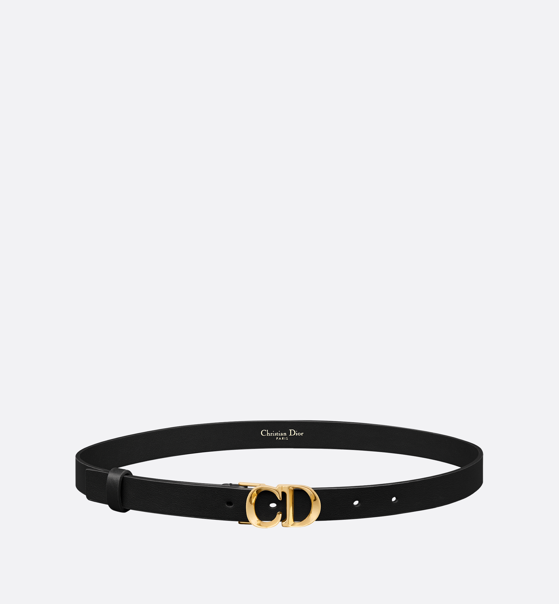 C'est Dior Belt Black Smooth Calfskin, 20 MM | DIOR