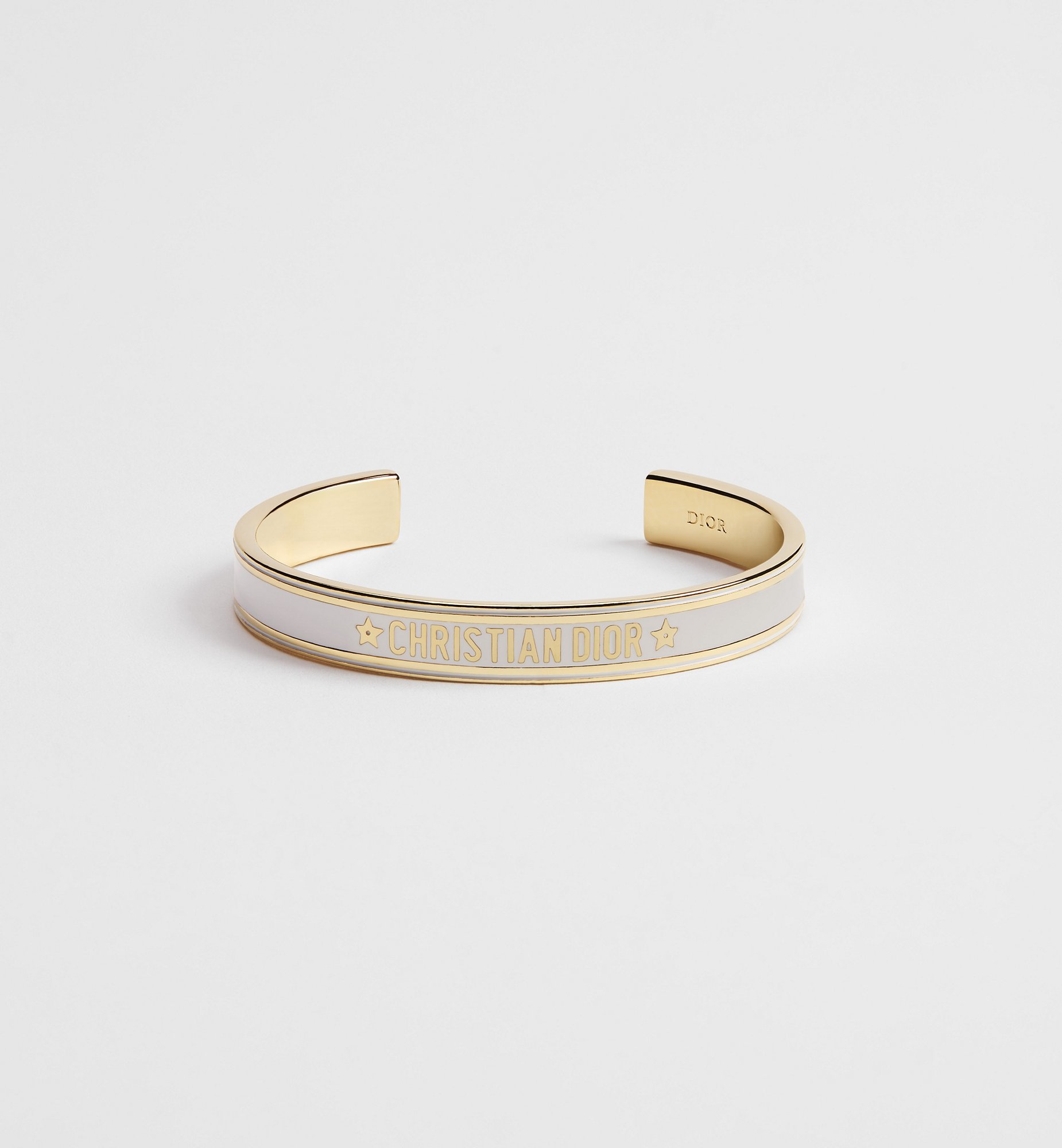 Dior Code Bangle Gold-Finish Metal and Black Lacquer | DIOR