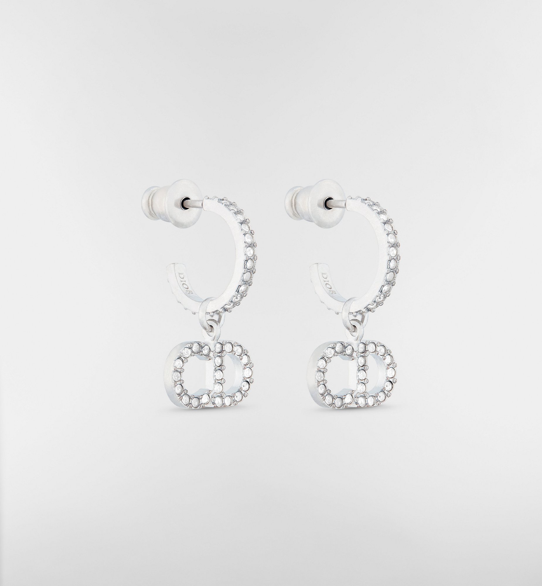 DIOR | Clair D Lune ピアス メタル & クリスタル