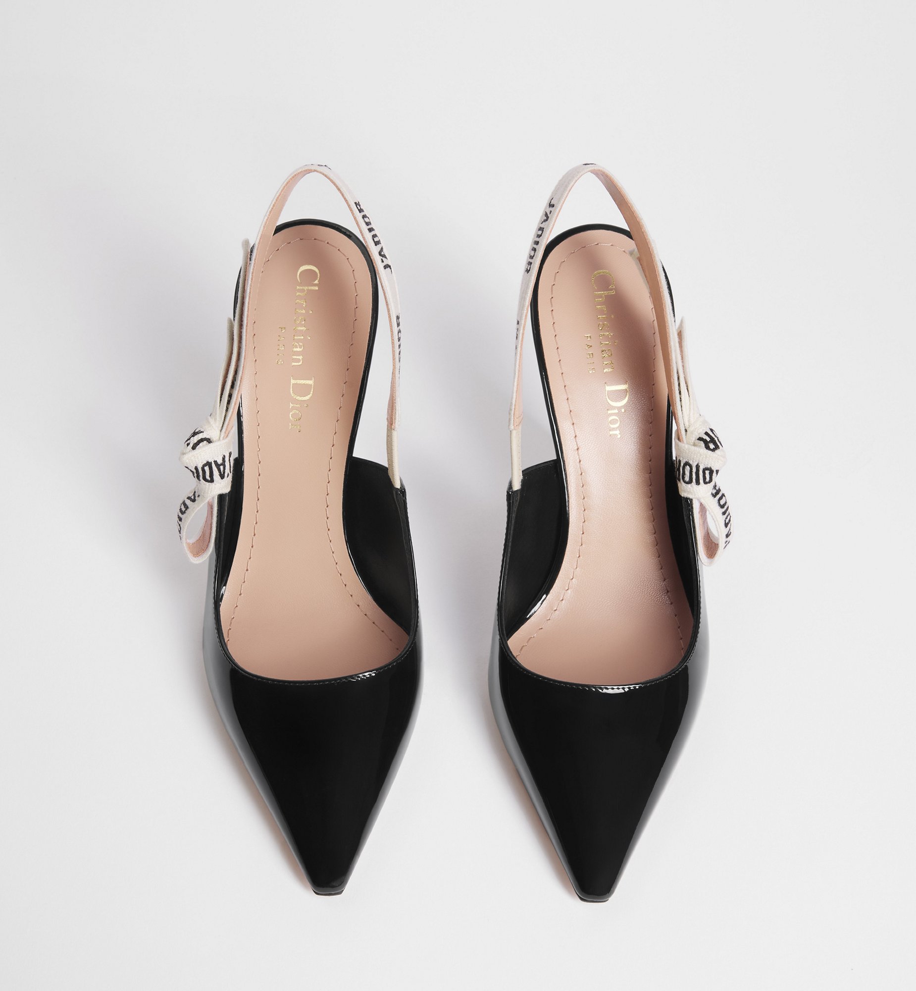 J'Adior Slingback Pump Black Patent Calfskin | DIOR