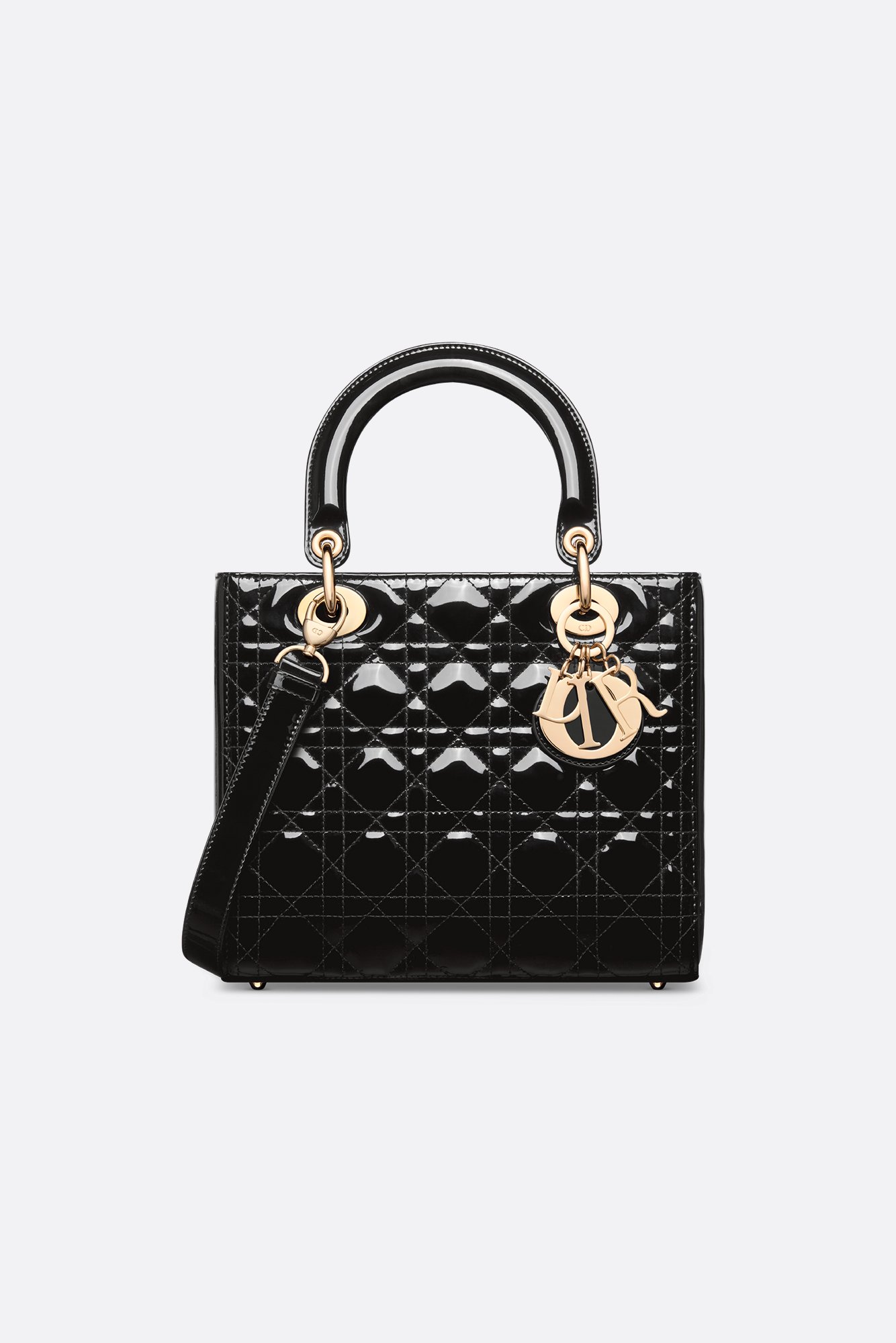 DIOR | Lady Dior Bloom カードホルダー カナージュ パテントカーフスキン