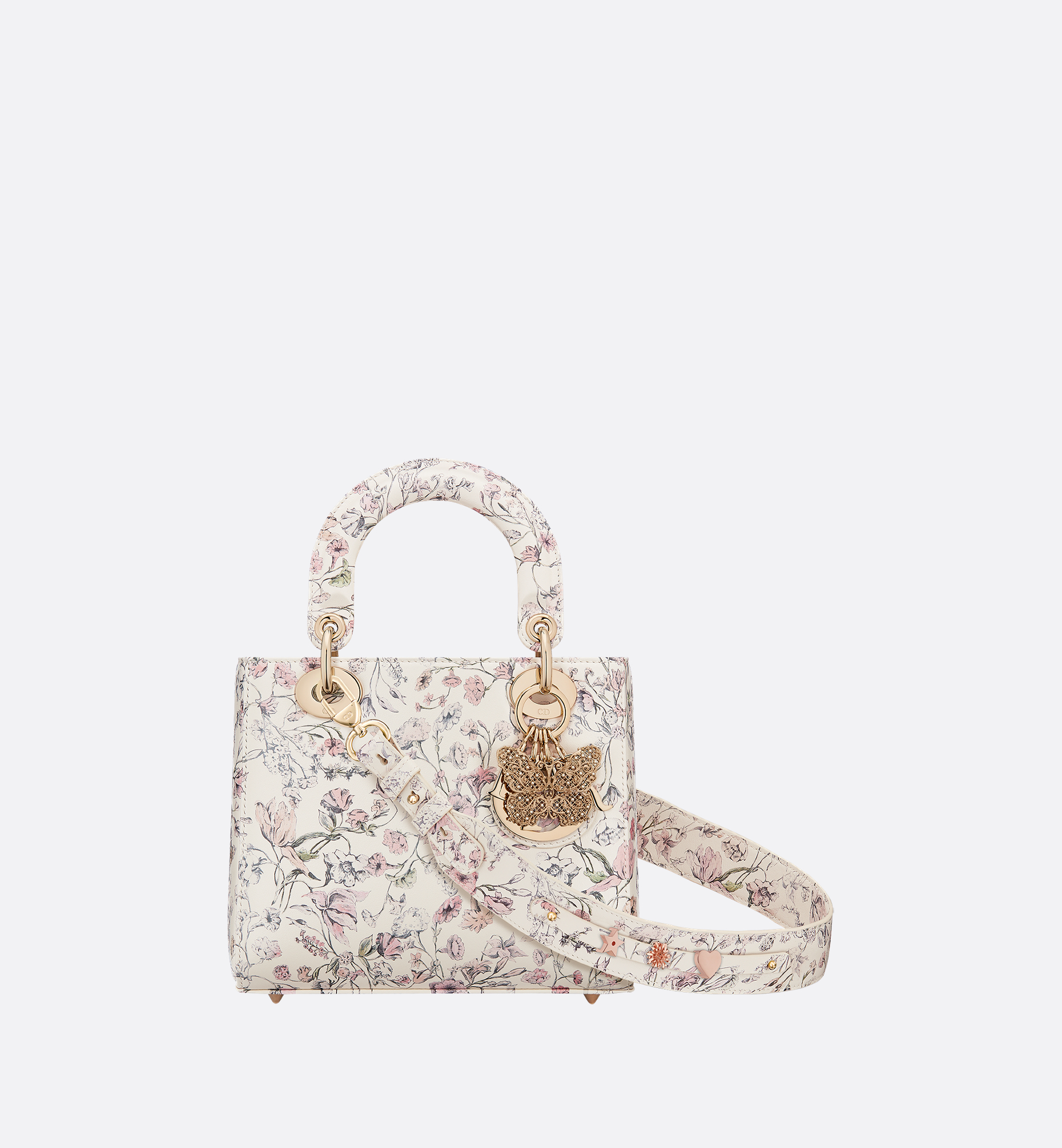 Small Lady Dior My ABCDior Bag Pink Multicolor Millefiori Printed