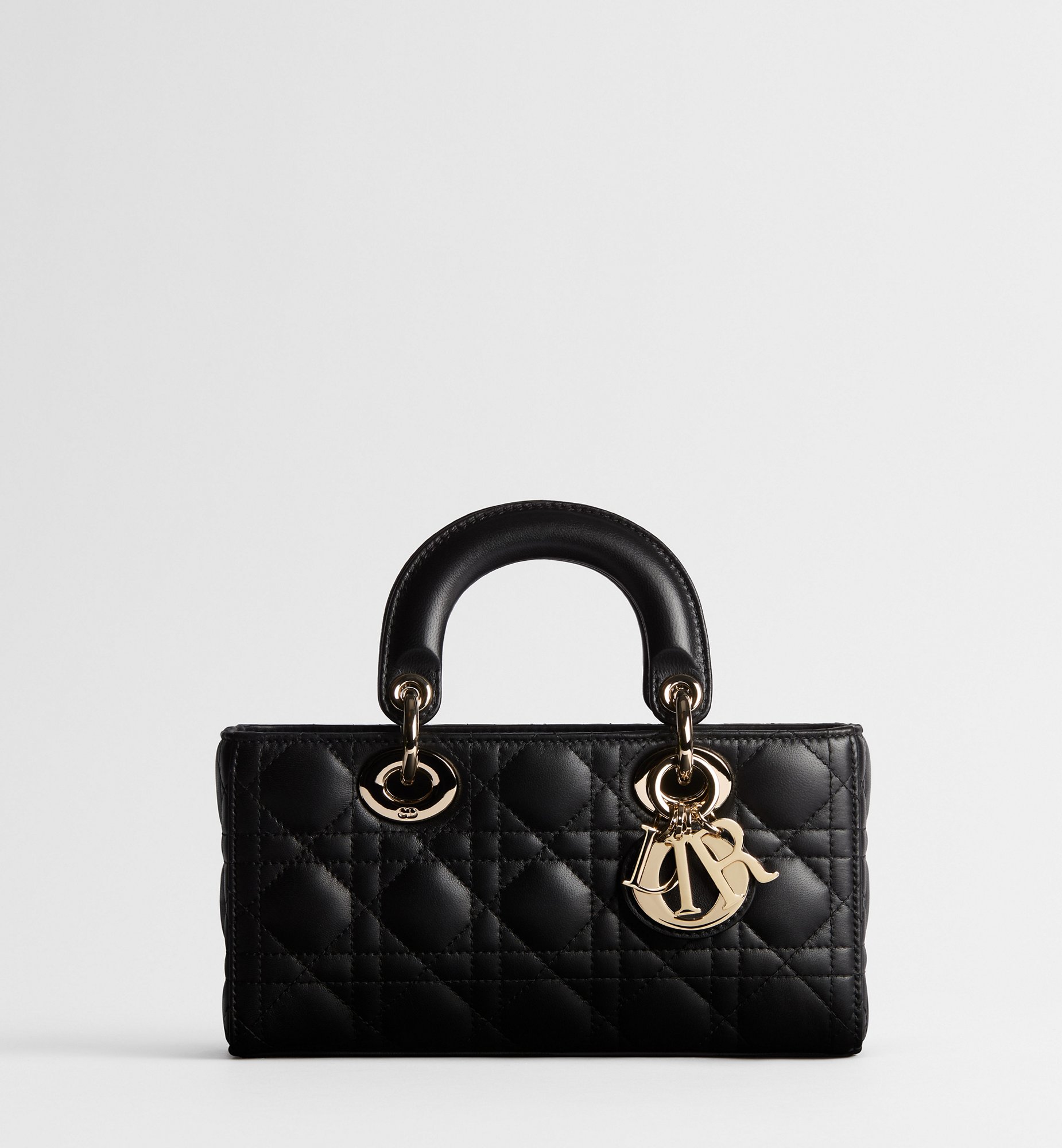 Small Lady D-Joy Bag Denim Blue Cannage Lambskin | DIOR