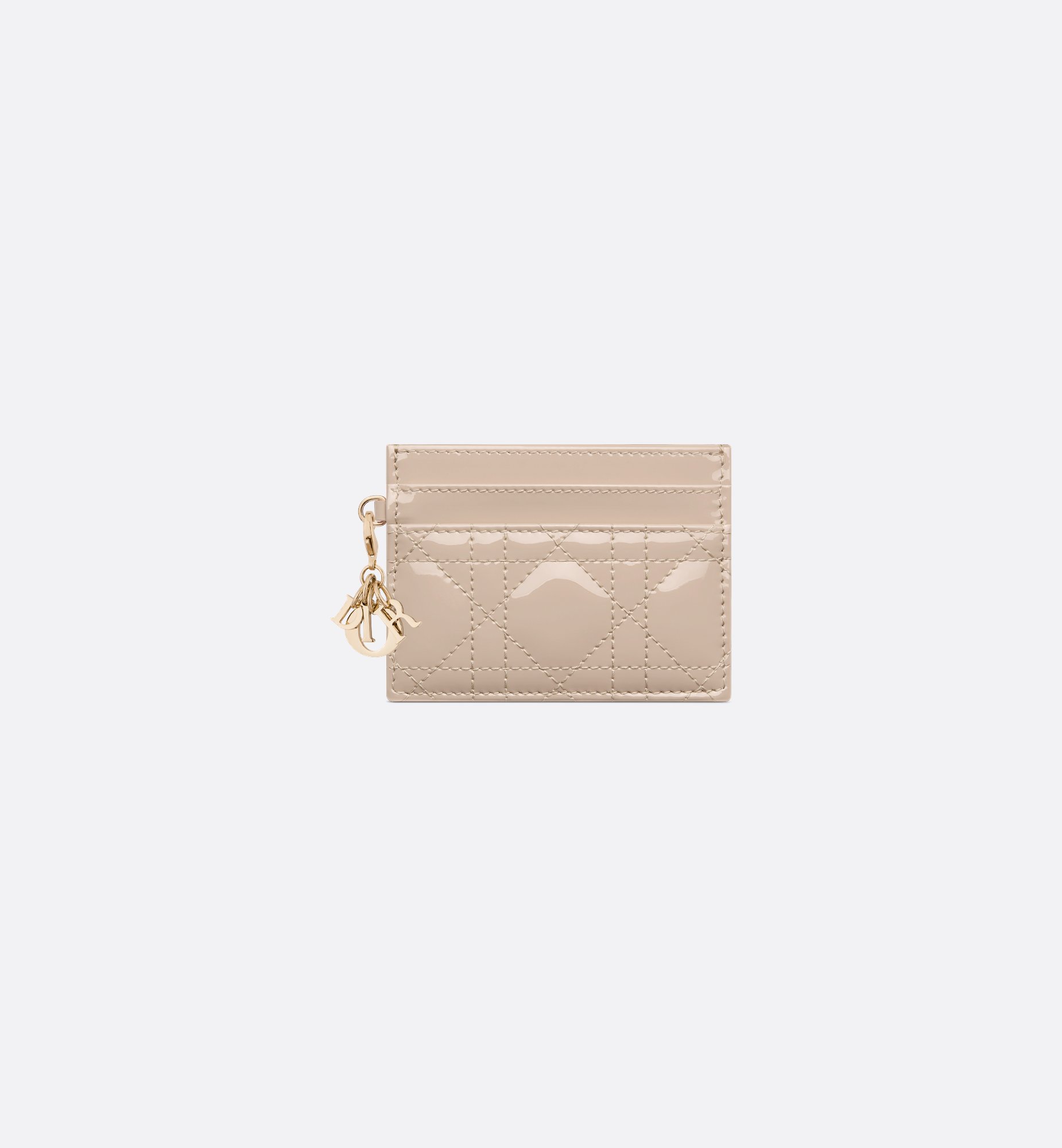 DIOR | Lady Dior Freesia カードホルダー カナージュ パテントカーフ