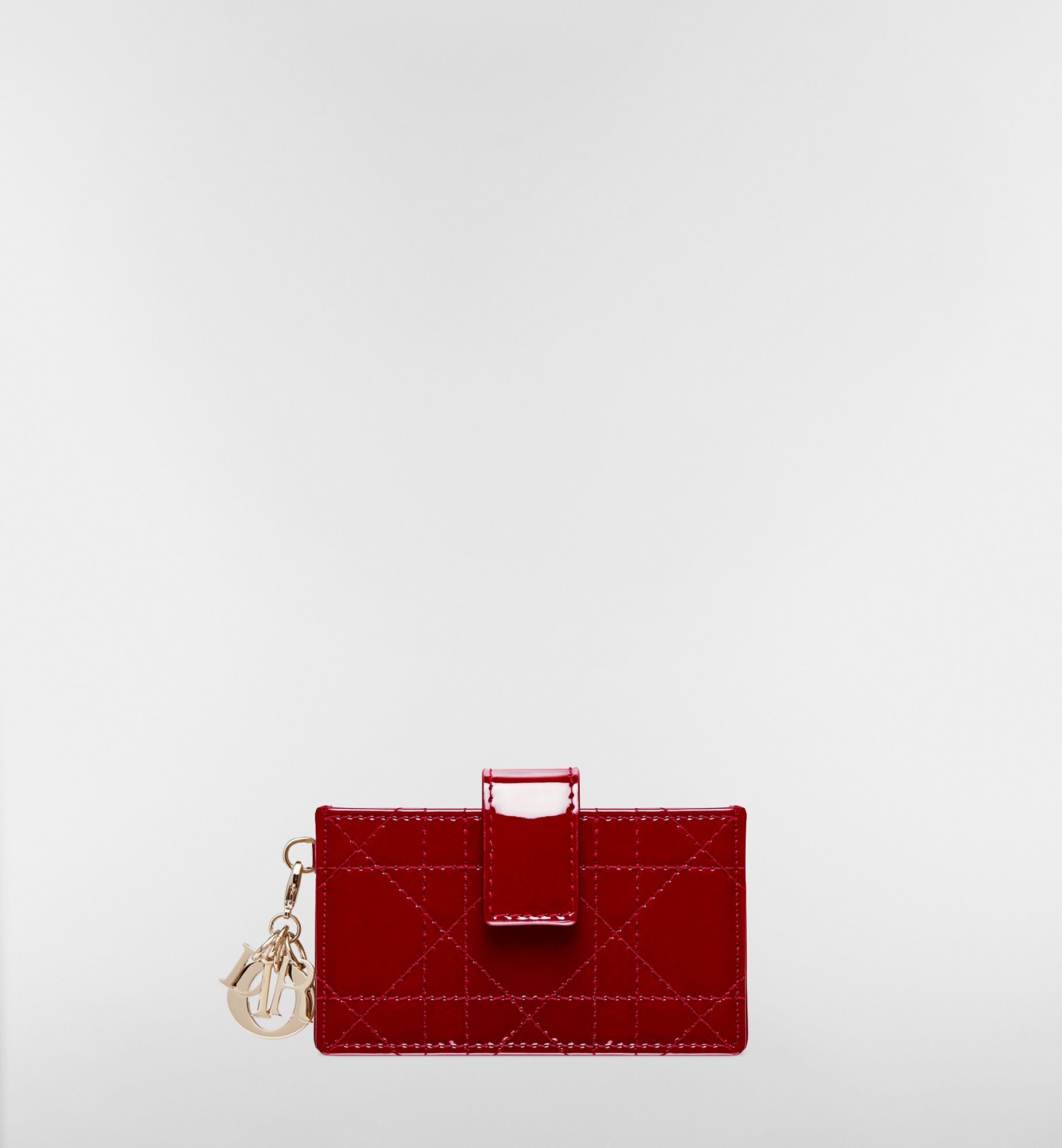 DIOR | Lady Dior Jasmine カードホルダー カナージュ パテントカーフ