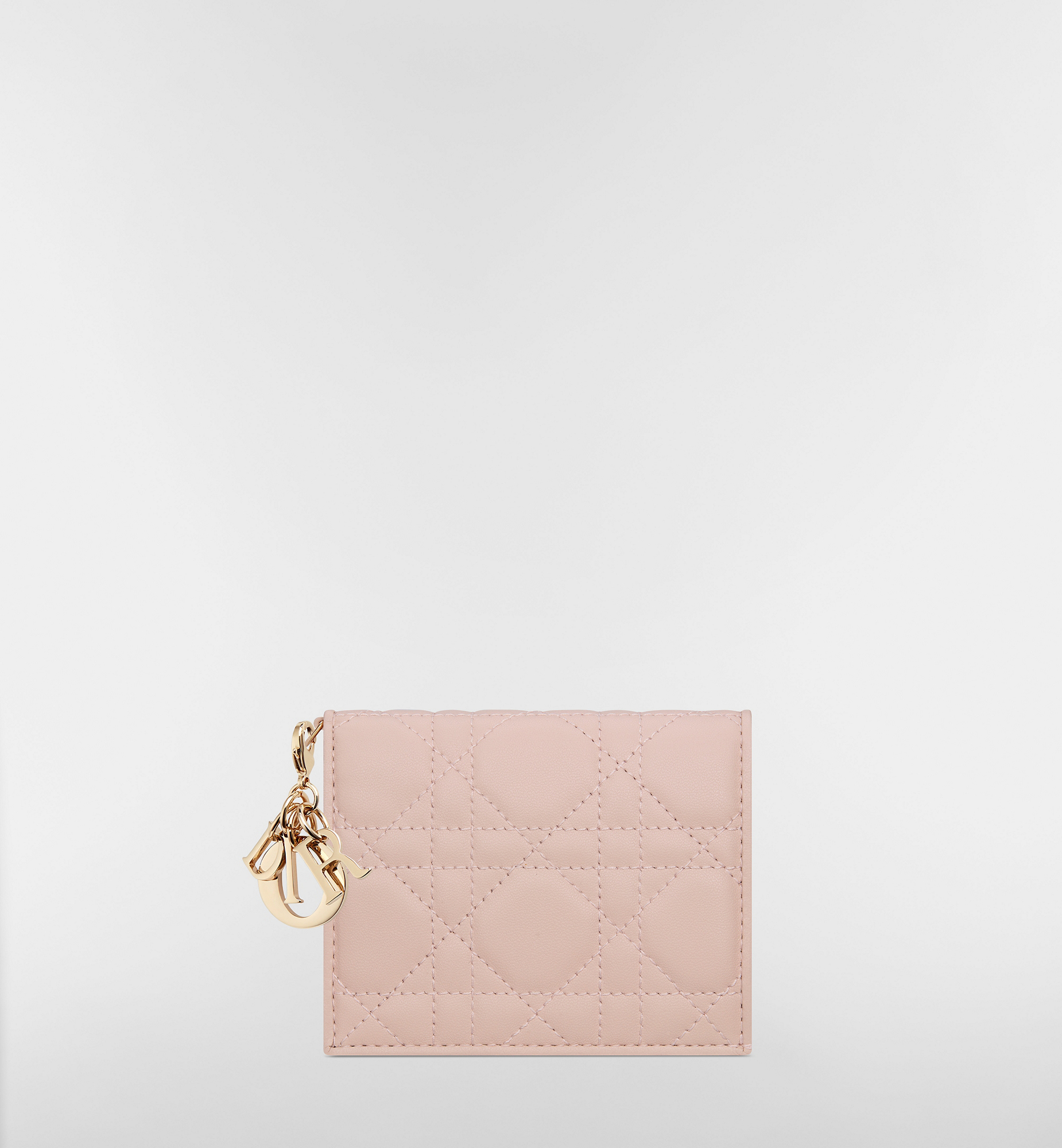 DIOR | Lady Dior Gardenia ウォレット ミニ カナージュ ラムスキン