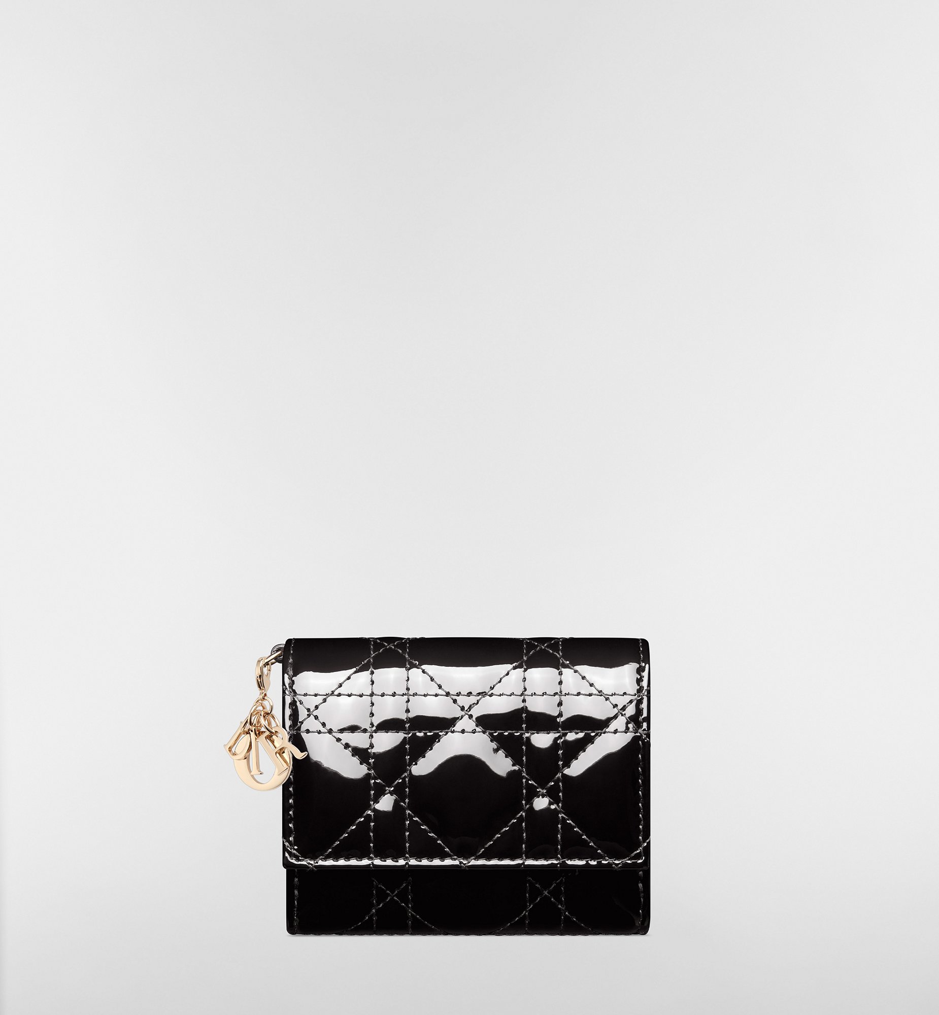 DIOR | Lady Dior Lotus ウォレット カナージュ パテントカーフスキン