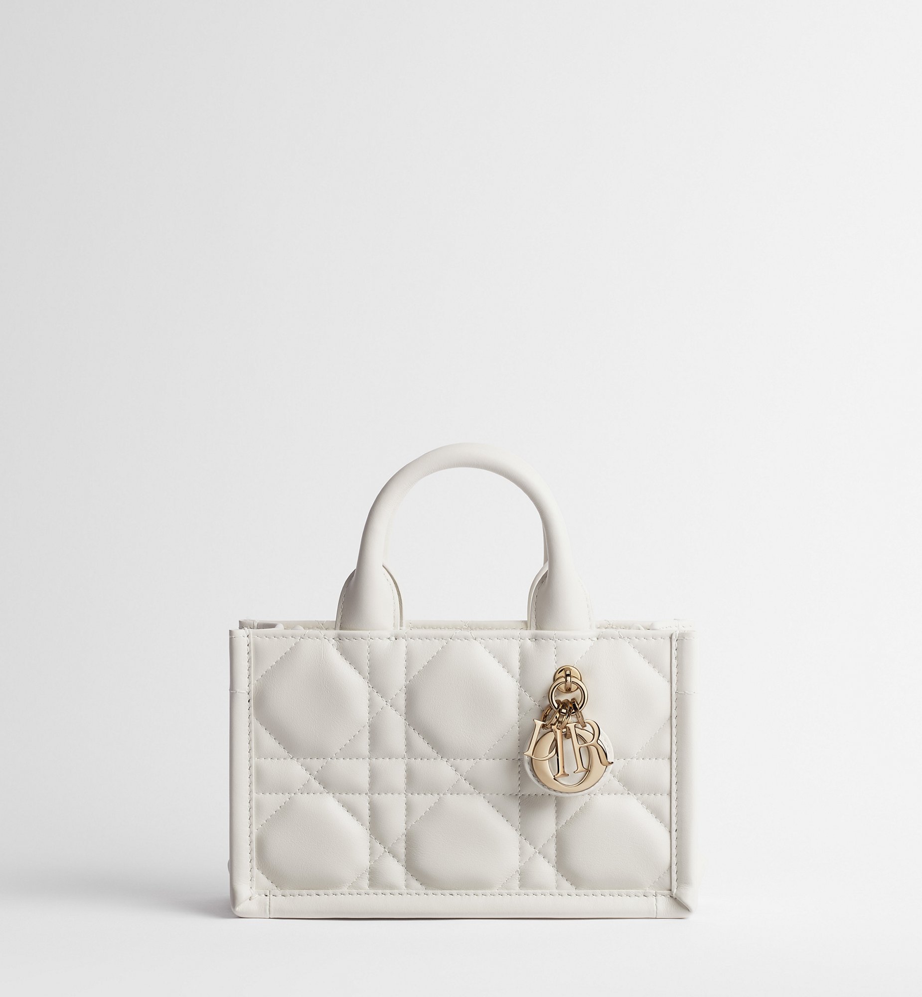 Mini Dior Book Tote Powder Beige Macrocannage Calfskin (21.5 x 13