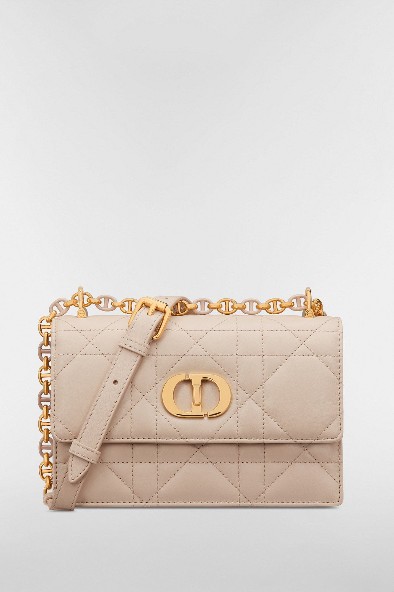DIOR | Dior Caro Lavender ウォレット カナージュ カーフスキン