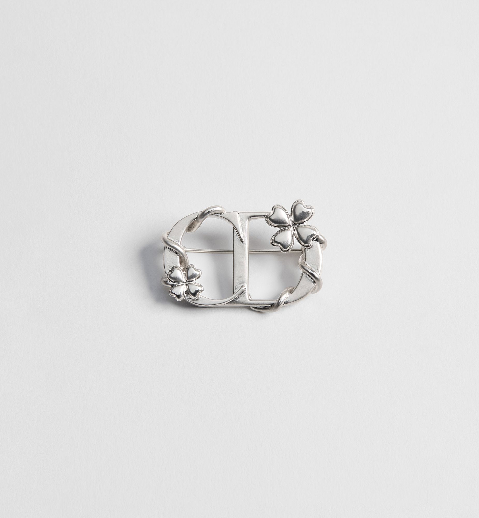 Dior Trèfle Brooch Silver-Finish Brass | DIOR