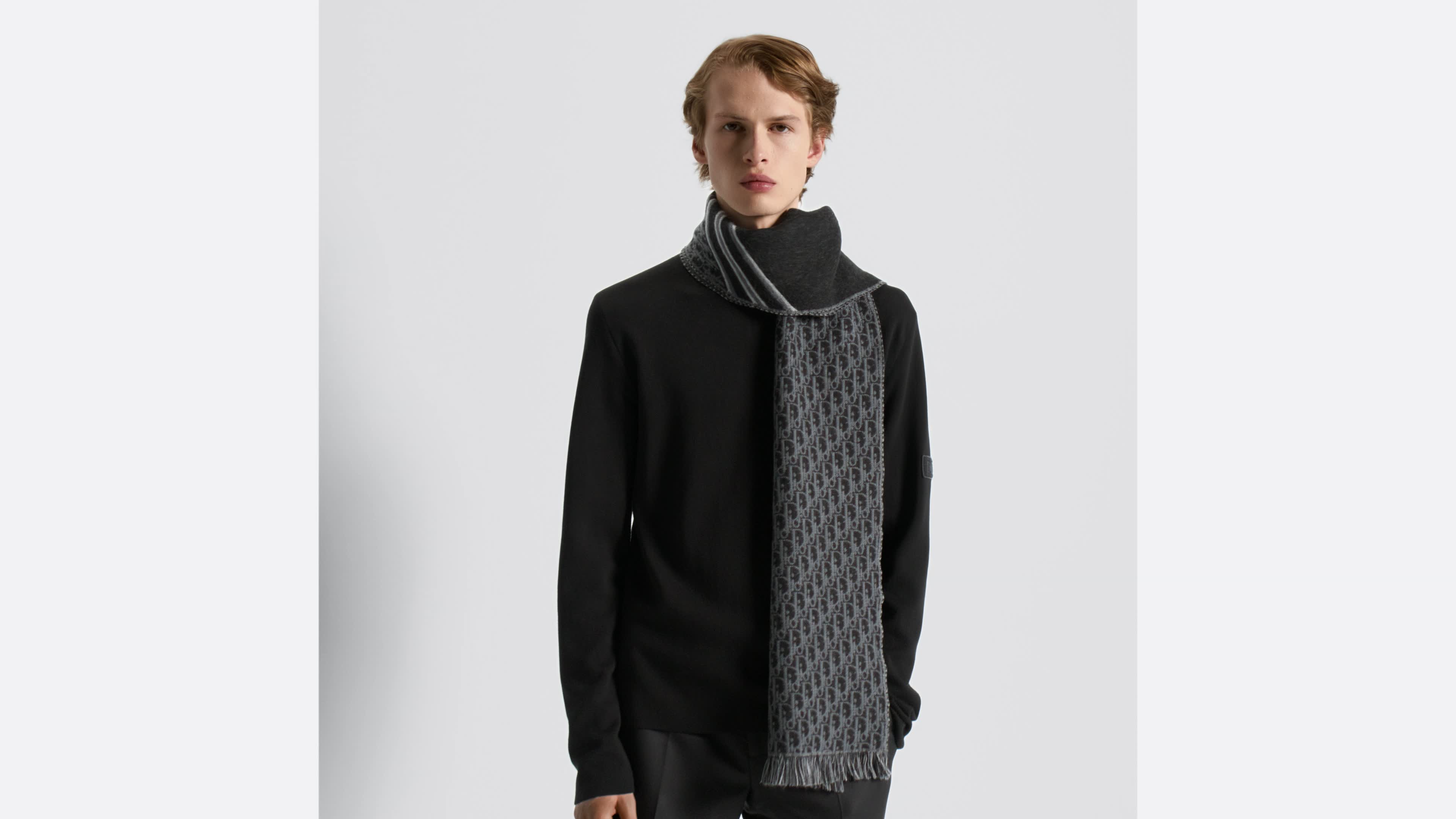 DIOR | マフラー ディオール オブリーク ウール