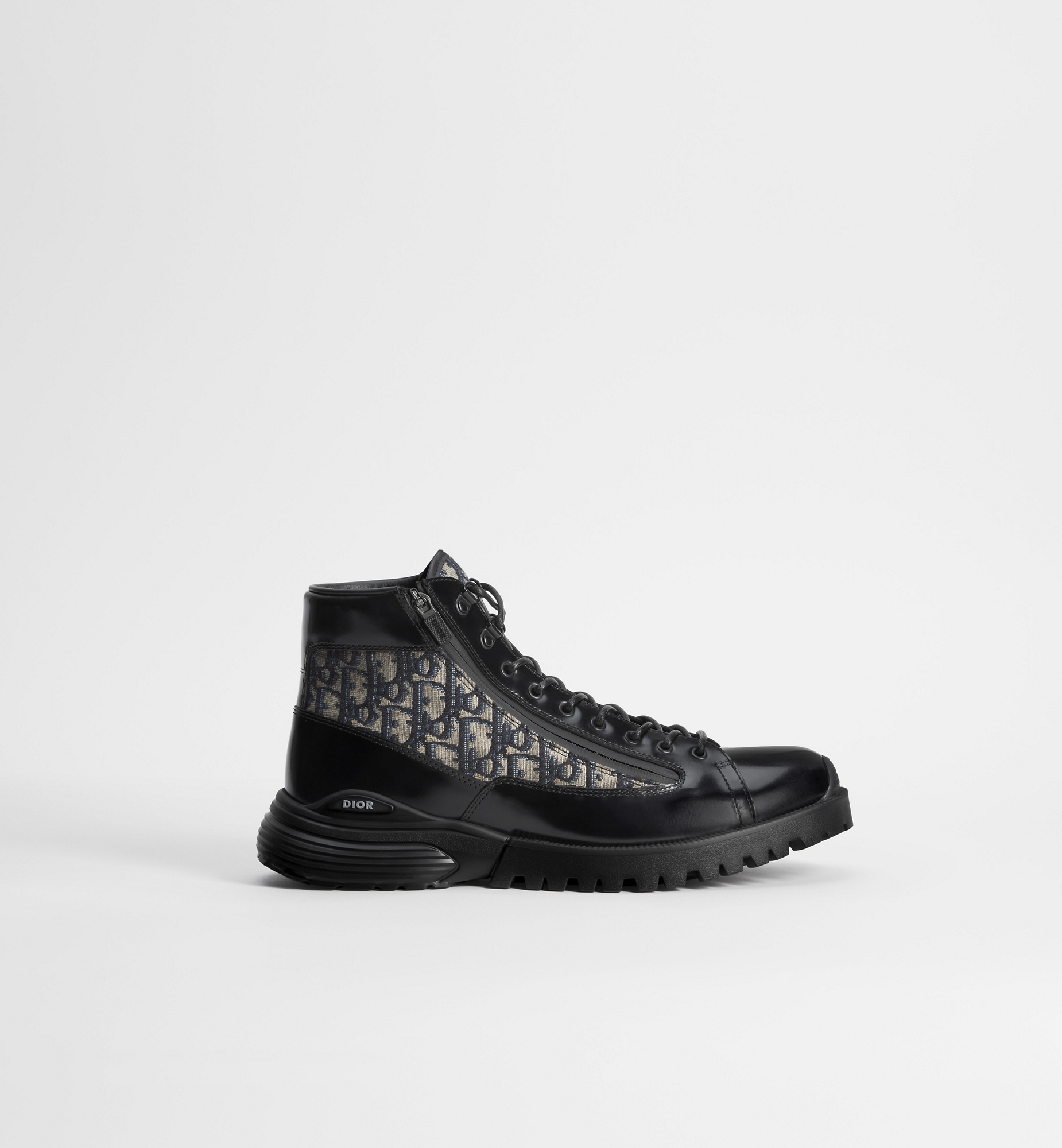 DIOR | Dior Combat ショートブーツ ポリッシュド カーフスキン