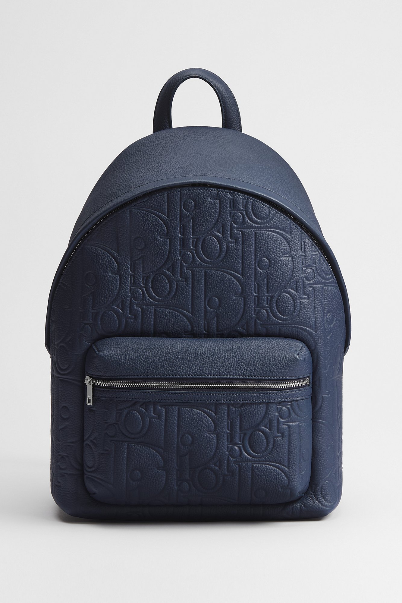 Rider 2.0 Zipped Backpack Navy Blue Dior Gravity Leather | DIOR