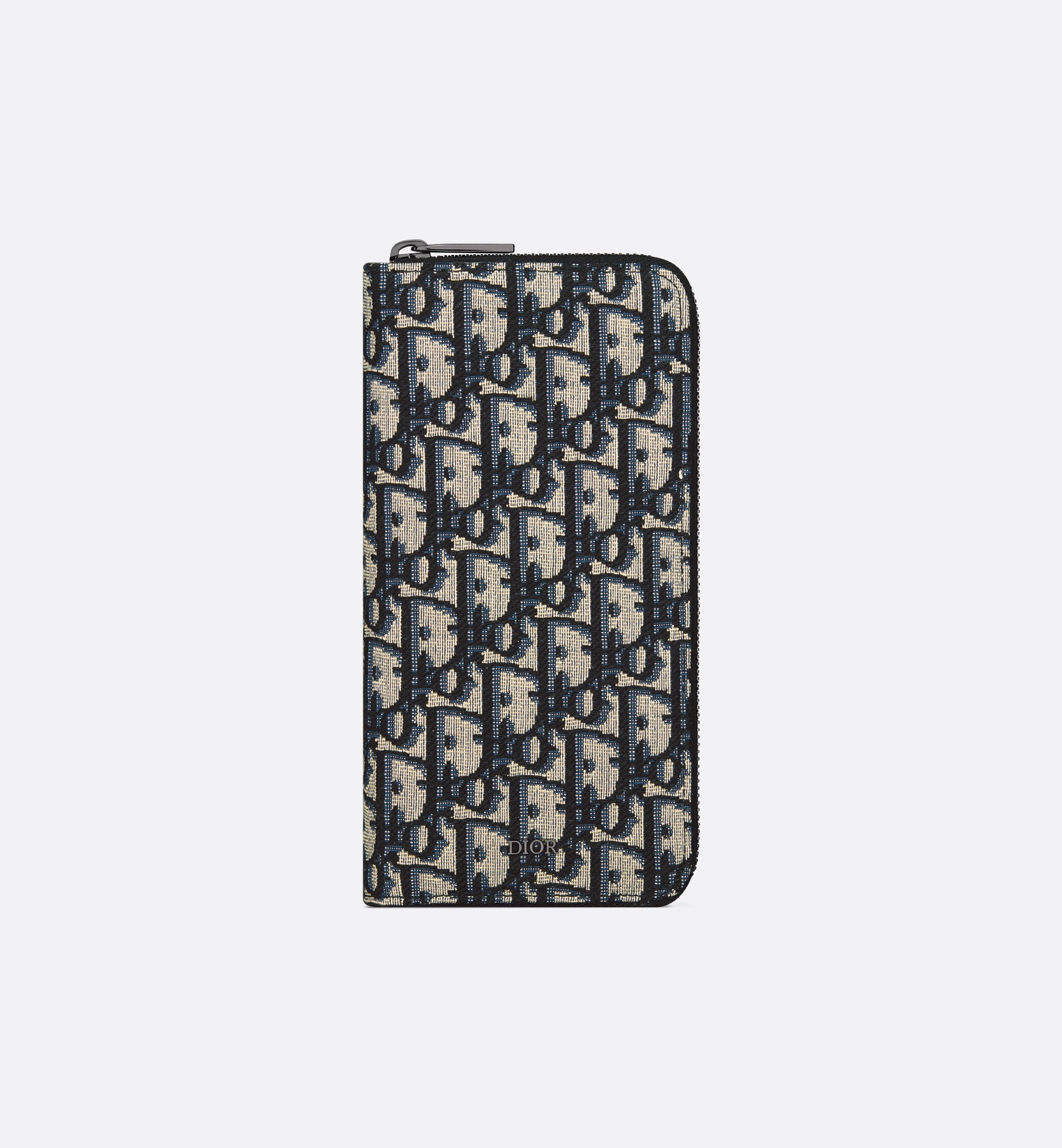 DIOR | バーティカル ロング ジップウォレット ディオール オブリーク