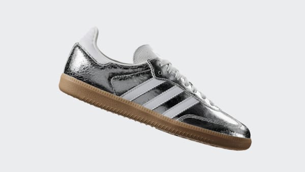 adidas SAMBA OG SNEAKERS - Silver | Free Shipping with adiClub