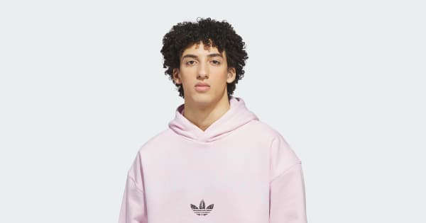 adidas ORIGINALS SHOEMAKER GRAPHIC HOODIE - Pink | Free Shipping