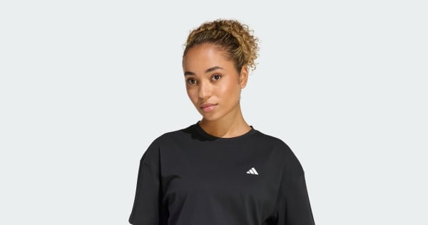 adidas PrimeLift Essentials Workout Oversized T-Shirt - Black