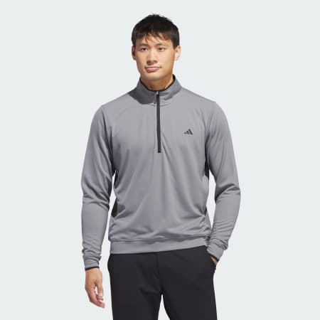 Clothing - Lightweight Half-Zip Top - Grey | adidas South Africa