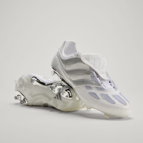 adidas Predator Precision Firm Ground Cleats - White | Free