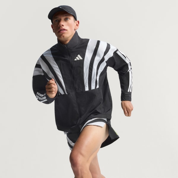 adidas Adizero Archive Running Jacket - Black | Free Shipping with