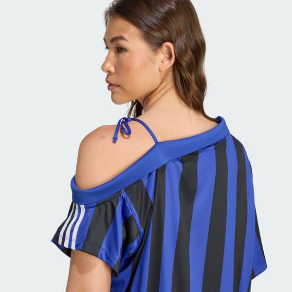adidas Originals Off Shoulder Jersey - Blue | adidas Singapore