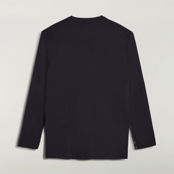 adidas Y-3 GFX LONG SLEEVE TEE - Black | Free Shipping with adiClub