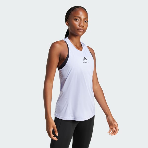 アディダス Les Mills グラフィック タンクトップ - パープル