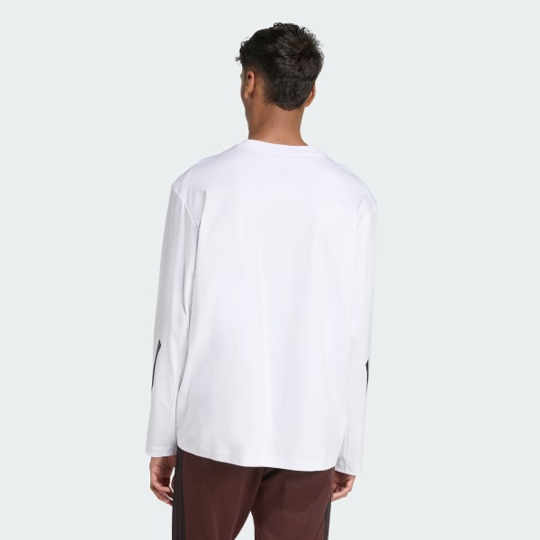 adidas Z.N.E. Long Sleeve Tee - White | Free Shipping with adiClub