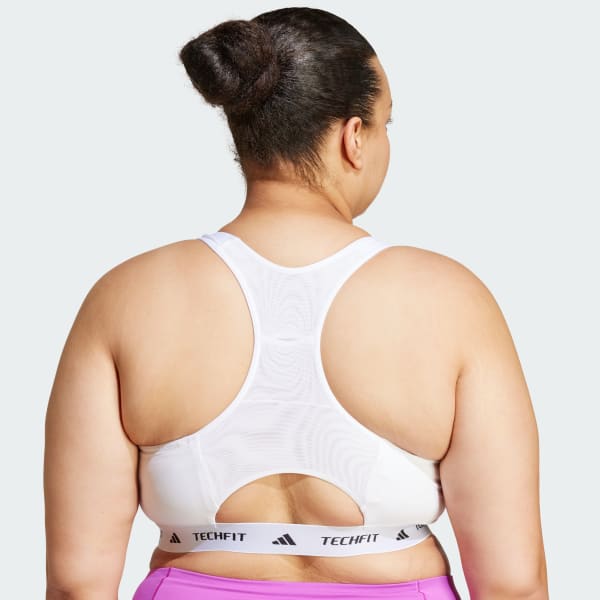 adidas Techfit Bra (Plus Size) - White | Free Shipping with adiClub