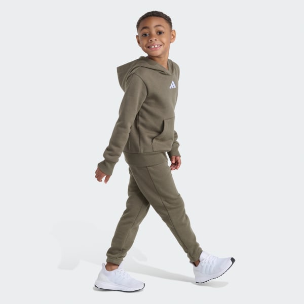 adidas Essentials 2-Piece Long Sleeve Fleece Pullover & Jogger Set