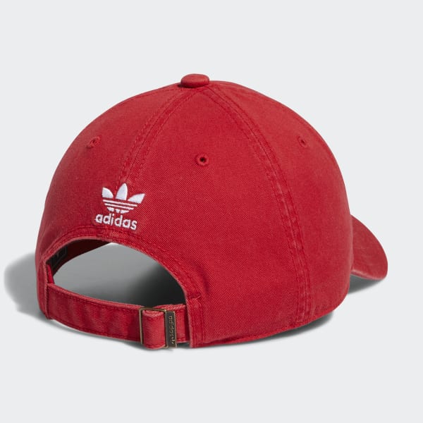 adidas Relaxed Strap-Back Hat - Red | Free Shipping with adiClub