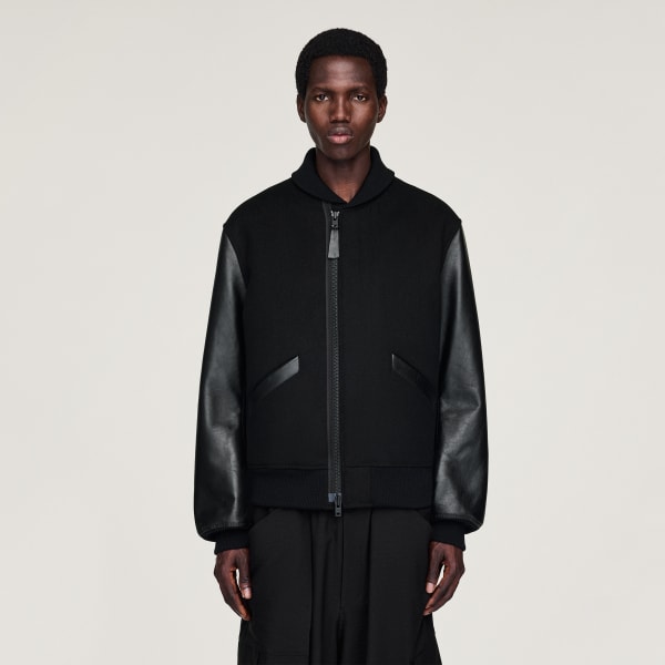 adidas Y-3 Letterman Jacket - Black | Free Shipping with adiClub