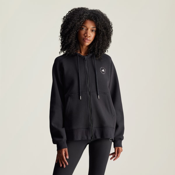 adidas by Stella McCartney フルジップ パーカー - ブラック