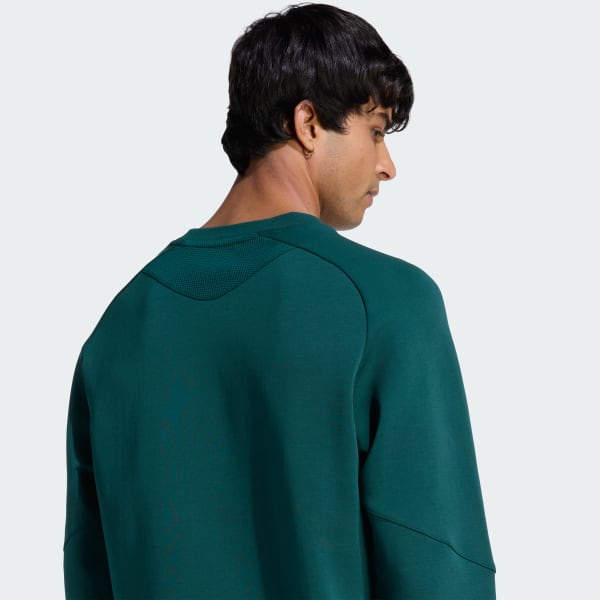 adidas Mexico Tiro Travel Crew Sweatshirt - Green | Free Shipping