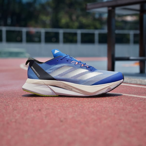 adidas Adizero Boston 12 Running Sneakers - Blue | Free Shipping
