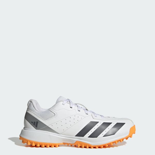 adidas Howzat Spikeless Cricket Shoes - White | Free Shipping with