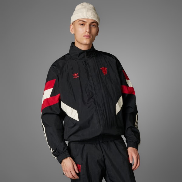 adidas Manchester United Originals Track Top - Black | Free