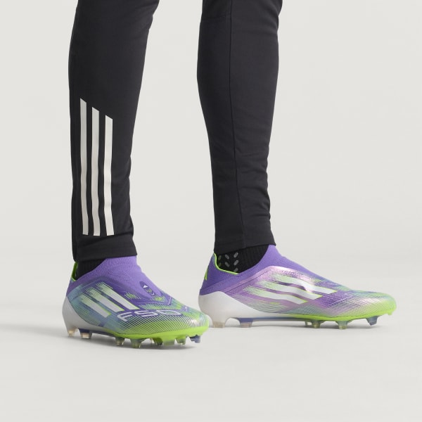 adidas F50 Elite Laceless Firm Ground Cleats - Purple | Free