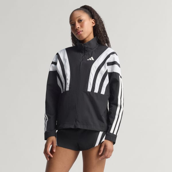 adidas Adizero Archive Running Jacket - Black | Free Shipping with