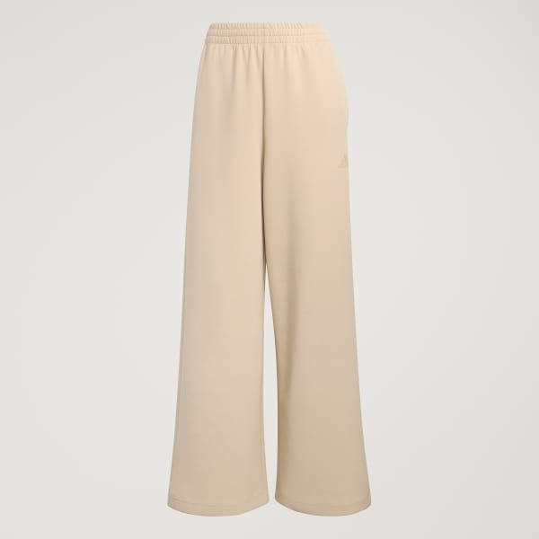 adidas SOFT LUX STRAIGHT LEG PANTS - Beige | Free Shipping with