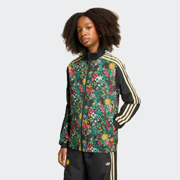 adidas Originals x Liberty London TRACK TOP - Black | Free